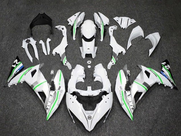 White Silver Green Blue 2017-2019 Kawasaki Ninja 650 EX650 Motorcycle Fairings