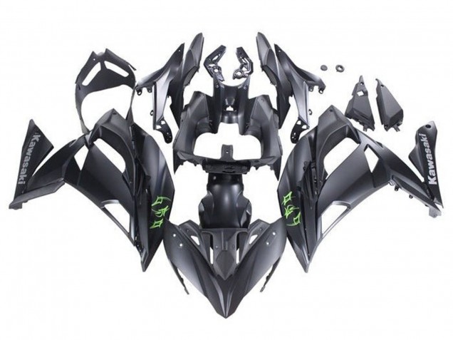 2020-2025 Matte Black Green Kawasaki Ninja 650 EX650 Motorcycle Fairings