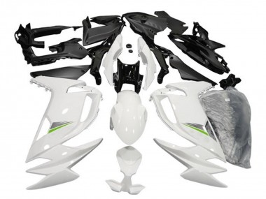 2020-2025 Glossy White Green Kawasaki Ninja 650 EX650 Motorcycle Fairings