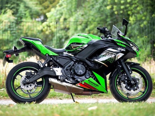 2020-2025 Green Black Red Honeycomb Kawasaki Ninja 650 EX650 Motorcycle Fairings