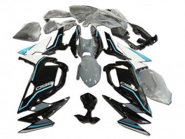 2020-2025 White Blue Glossy Black Kawasaki Ninja 650 EX650 Motorcycle Fairings