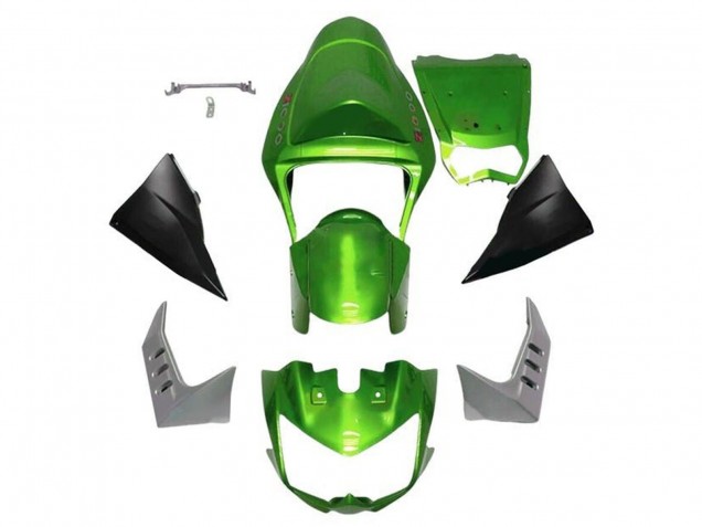 Green Matte Black 2003-2006 Kawasaki Z1000 Motorcycle Fairings
