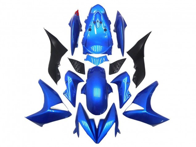 Blue Black 2007-2009 Kawasaki Z1000 Motorcycle Fairings