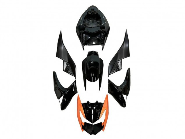 Glossy Black Orange 2007-2009 Kawasaki Z1000 Motorcycle Fairings