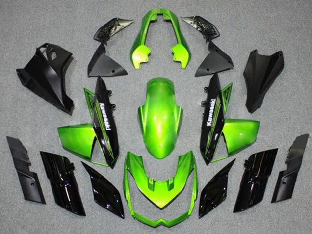 Green Black 2010-2013 Kawasaki Z1000 Motorcycle Fairings