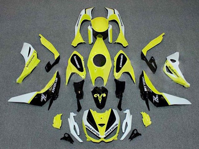 White Yellow Black 2014-2019 Kawasaki Z1000 Motorcycle Fairings