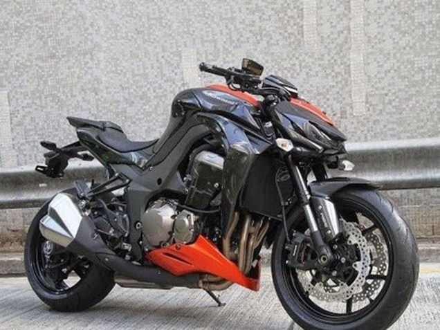 Black Orange 2014-2019 Kawasaki Z1000 Motorcycle Fairings