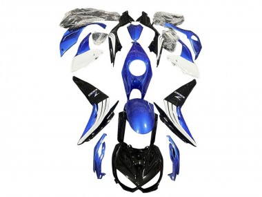 Blue White Glossy Black 2014-2019 Kawasaki Z1000 Motorcycle Fairings