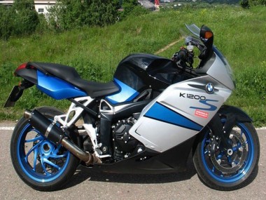 Silver Blue Black 2005-2010 BMW K1200S Motorcycle Fairings