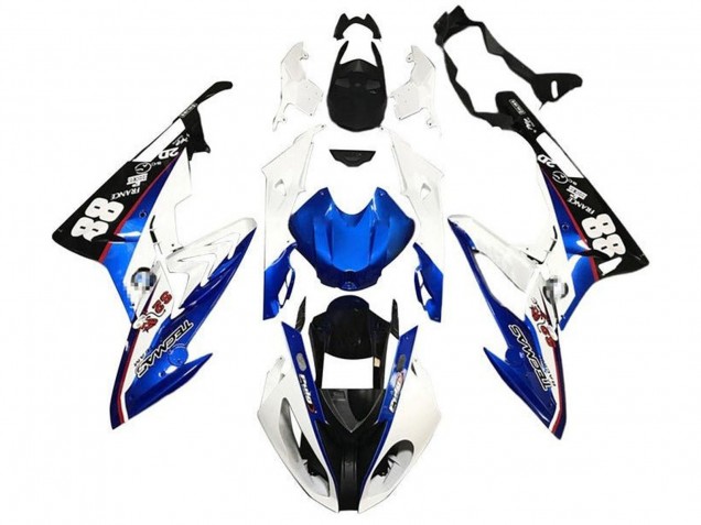 White Blue Black 2017-2018 BMW S1000RR Motorcycle Fairings