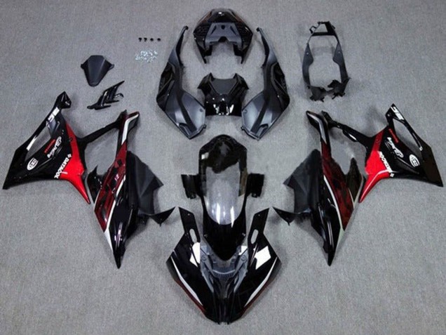 Black Dark Red Red 2019-2022 BMW S1000RR Motorcycle Fairings