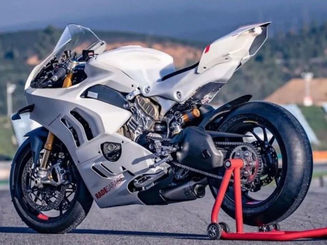 White 2022-2024 Ducati Panigale V4 V4S Motorcycle Fairings