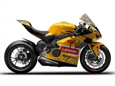 Yellow Red Lenovo 2022-2024 Ducati Panigale V4 V4S Motorcycle Fairings