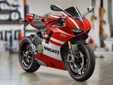 White Red Stripe 2018-2019 Ducati Panigale V4 V4S Motorcycle Fairings