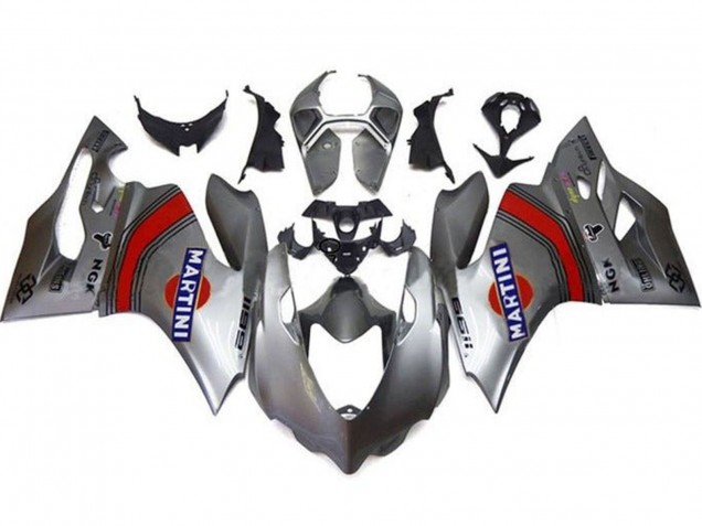 Silver Red Blue Martini 2011-2014 Ducati Panigale 1199 Motorcycle Fairings