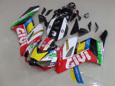 White Red Black Yellow Green Givi 2004-2005 Honda CBR1000RR Motorcycle Fairings