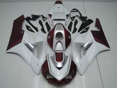 White Silver Glossy Black 2006-2007 Honda CBR1000RR Motorcycle Fairings