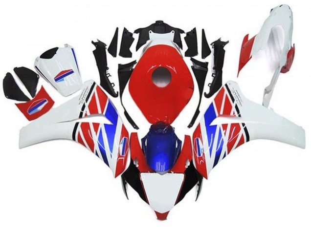 White Red Blue Black Stripe 2008-2011 Honda CBR1000RR Motorcycle Fairings