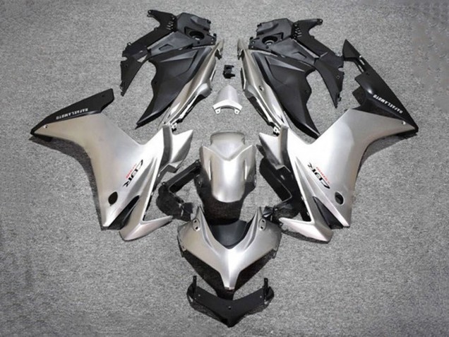 Silver Matte Black 2013-2015 Honda CBR500R Motorcycle Fairings