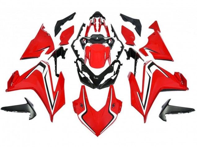 Red White Black 2019-2021 Honda CBR500R Motorcycle Fairing Kits