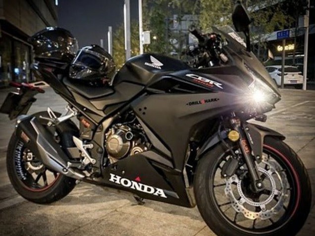 Matte Black White Red 2022-2023 Honda CBR500R Motorcycle Fairings