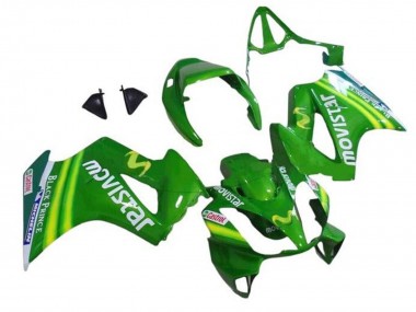 Green MoviStar Castrol 2002-2013 Honda VFR 800 Motorcycle Fairings
