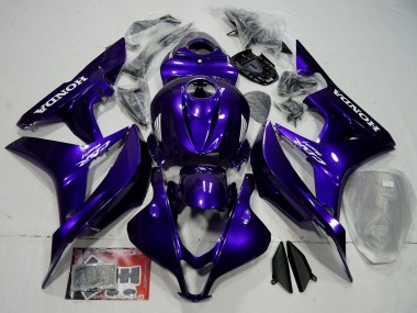 Blue Glossy Black 2007-2008 Honda CBR600RR Bike Fairings