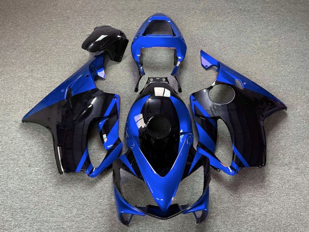 Blue Glossy Black 2001-2003 Honda CBR600 F4i Motorcycle Fairings