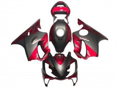 Red Matte Black 2001-2003 Honda CBR600 F4i Motorcycle Fairings