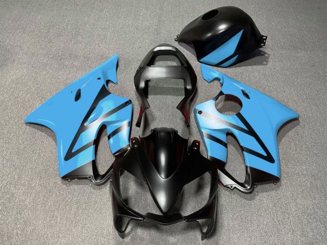 Light Blue Matte Black 2001-2003 Honda CBR600 F4i Motorcycle Fairings