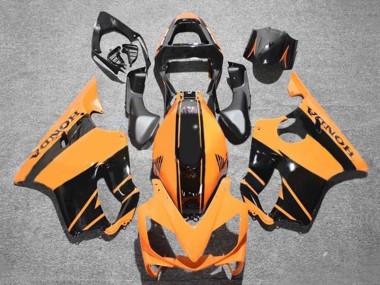 Orange Glossy Black Stripe 2001-2003 Honda CBR600 F4i Motorcycle Fairings