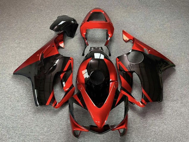 Red Glossy Black 2001-2003 Honda CBR600 F4i Motorcycle Fairings