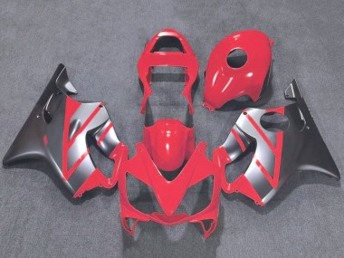 Silver Red 2001-2003 Honda CBR600 F4i Motorcycle Fairing