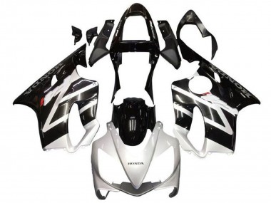 Silver Glossy Black 2001-2003 Honda CBR600 F4i Motorcycle Fairings