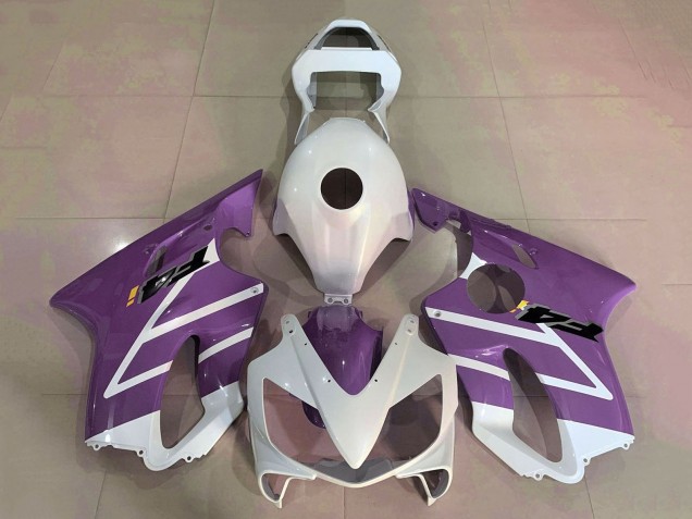 White Purple 2001-2003 Honda CBR600 F4i Motorcycle Fairings