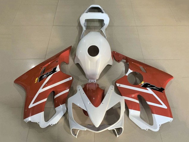 White Orange 2001-2003 Honda CBR600 F4i Motorcycle Fairings