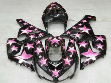 Black Pink Star 2005-2006 Kawasaki ZX6R Motorcycle Fairings