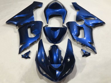 Blue 2005-2006 Kawasaki ZX6R Motorcycle Fairings