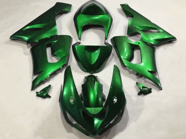 Candy Green 2005-2006 Kawasaki ZX6R Motorcycle Fairings