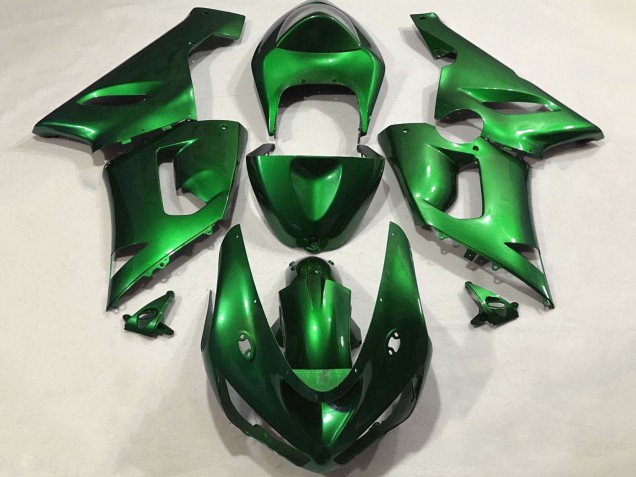 Candy Green 2005-2006 Kawasaki ZX6R Motorcycle Fairings