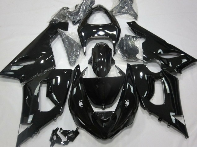 Glossy Black 2005-2006 Kawasaki ZX6R Motorcycle Fairings
