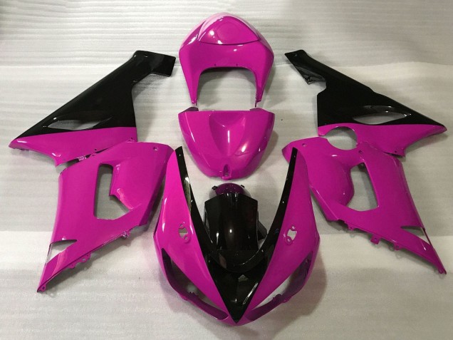 Pink Black 2005-2006 Kawasaki ZX6R Motorcycle Fairings