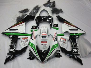 White Black Green Red Rizoma Playboy 2005-2006 Kawasaki ZX6R Motorcycle Fairings