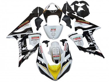 White Black Yellow Red Rizoma Playboy 2005-2006 Kawasaki ZX6R Motorcycle Fairings