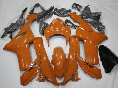 Orange Black 2007-2008 Kawasaki ZX6R Motorcycle Fairing
