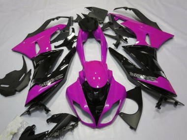 Pink Black 2007-2008 Kawasaki ZX6R Motorcycle Fairings