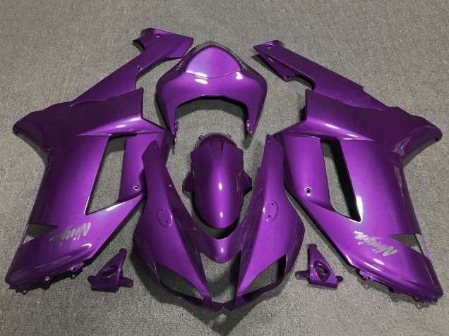 Purple 2007-2008 Kawasaki ZX6R Motorcycle Fairings