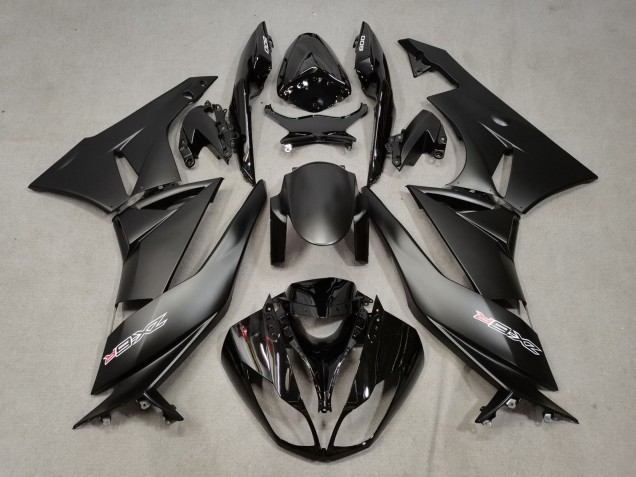 Matte Black Glossy Black White Red 2009-2012 Kawasaki ZX6R Motorcycle Fairings