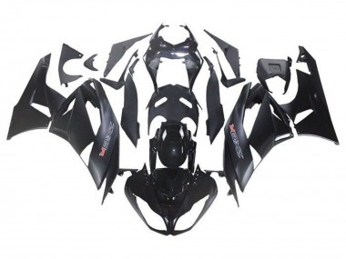 Glossy Black Matte Black 2009-2012 Kawasaki ZX6R Motorcycle Fairing Kits