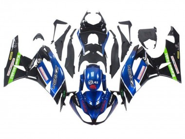 Blue Glossy Black Red Green 2009-2012 Kawasaki ZX6R Motorcycle Fairings